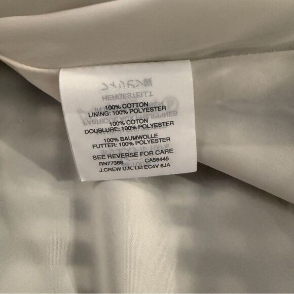 J. Crew Navy Whitw Gingham Belted Midi Dress - Picture 9 of 11